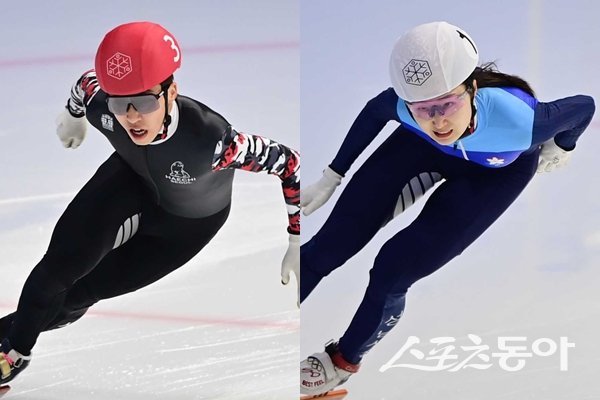 박지원(왼쪽)·최민정. 스포츠동아DB