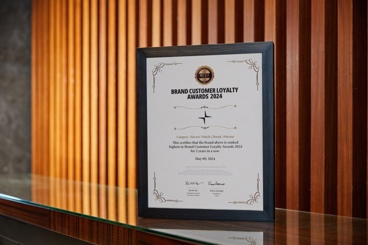 폴스타가 ‘2024 브랜드 고객충성도 소비자 조사’ 전기차 부문 2년 연속 1위에 선정됐다. 사진제공|폴스타