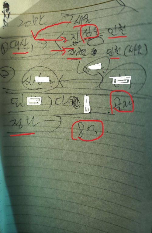 인천 미추홀구 숭의동 109-119 일대 반출 업체 다단계 내용.｜장관섭 기자