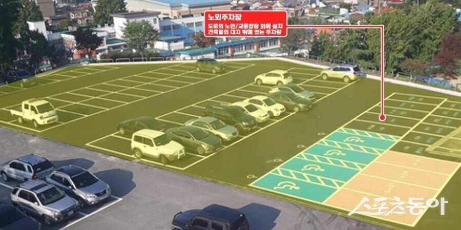 노외 주차장 설치 기준. 사진제공｜네이버