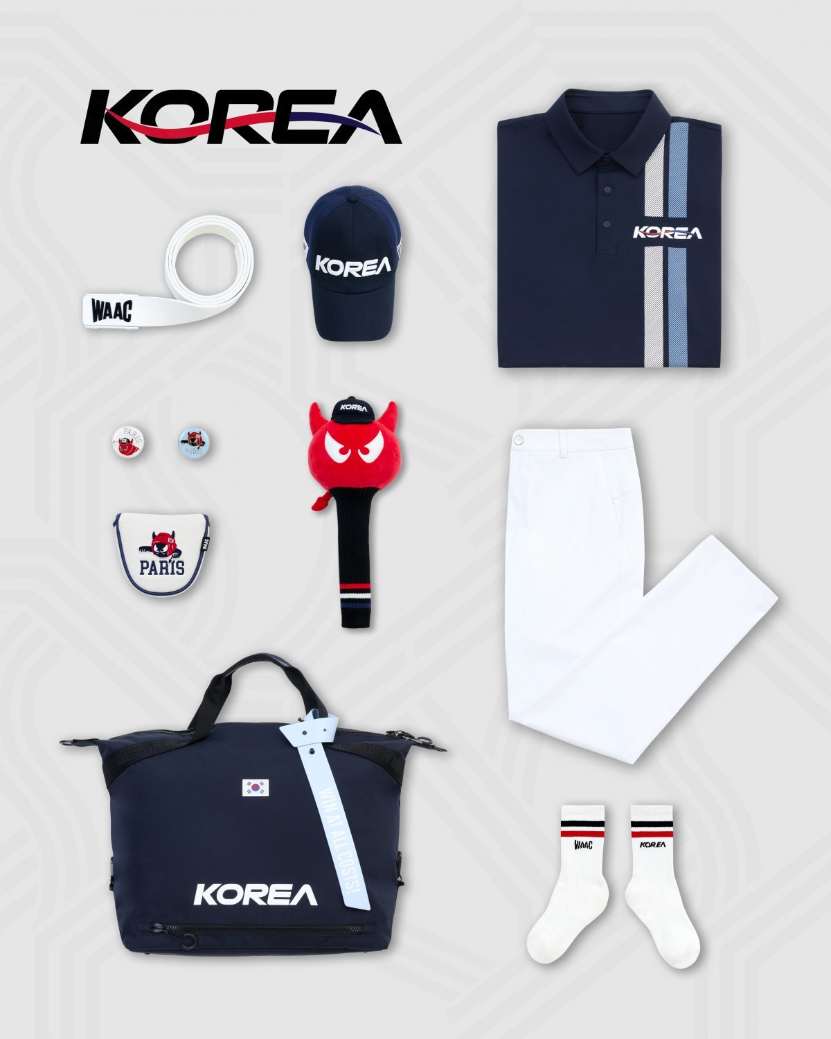 왁이 후원하는 골프 대표팀 선수복. 사진제공｜코오롱FnC