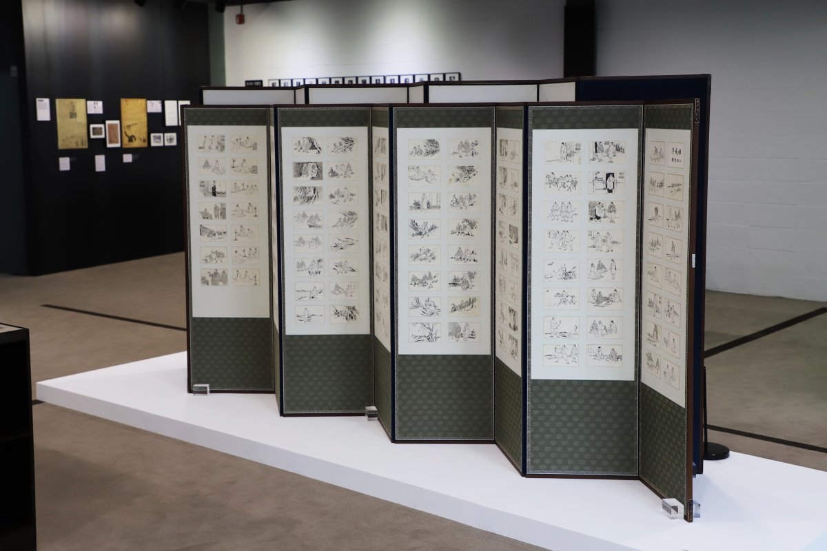 이상범의 병풍. 사진제공 | 신문박물관 PRESSEUM