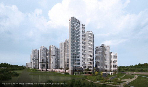 힐스테이트 도안리버파크 2단지 투시도.