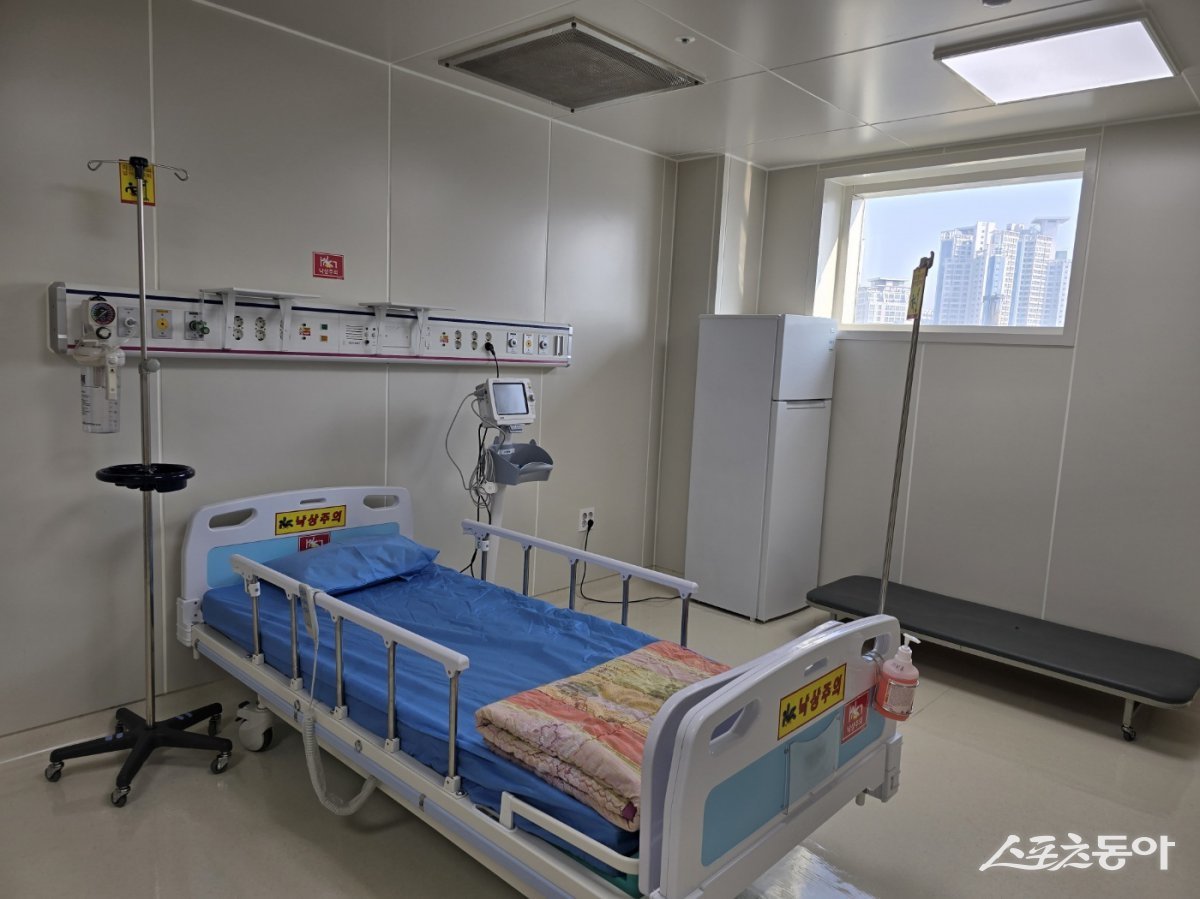 부산 온종합병원 음압치료병상 내부 모습. (사진제공=온종합병원)