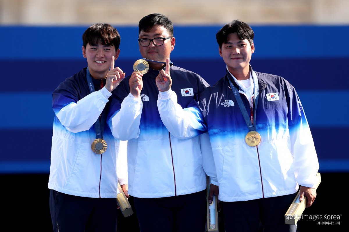 한국 남자 양궁 대표팀. 사진=게티이미지코리아