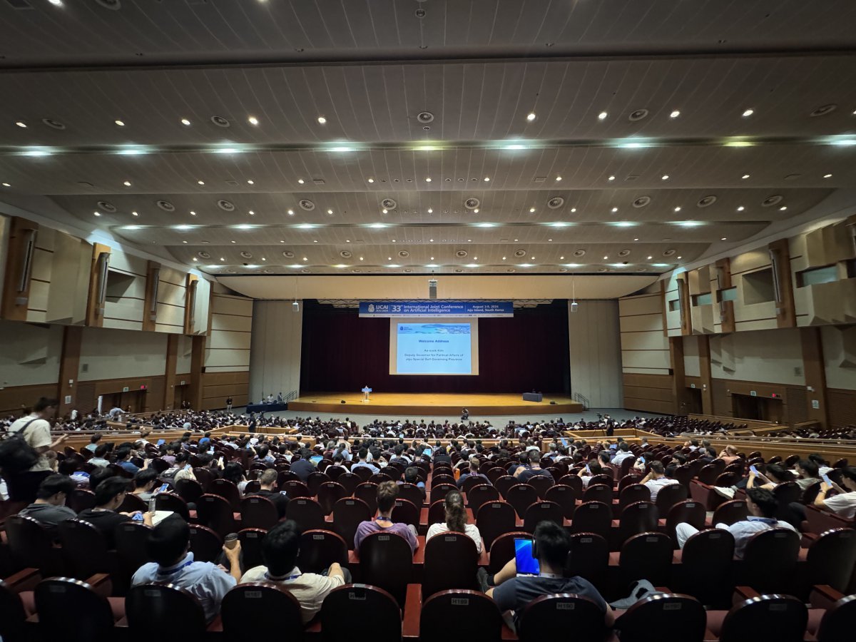 제주국제컨벤션센터에서 3일 진행한 세계인공지능학술대회 개막식                                       사진제공｜한국관광공사