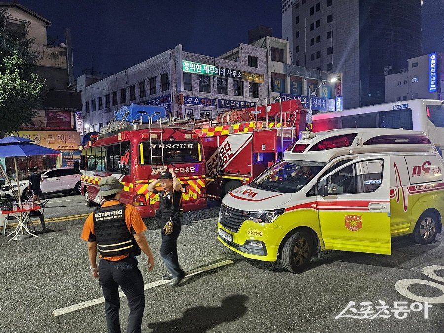 대전소방본부는 축제 시작 전부터 행사장 안전 점검을 철저히 실시했다. 사진제공｜대전시청