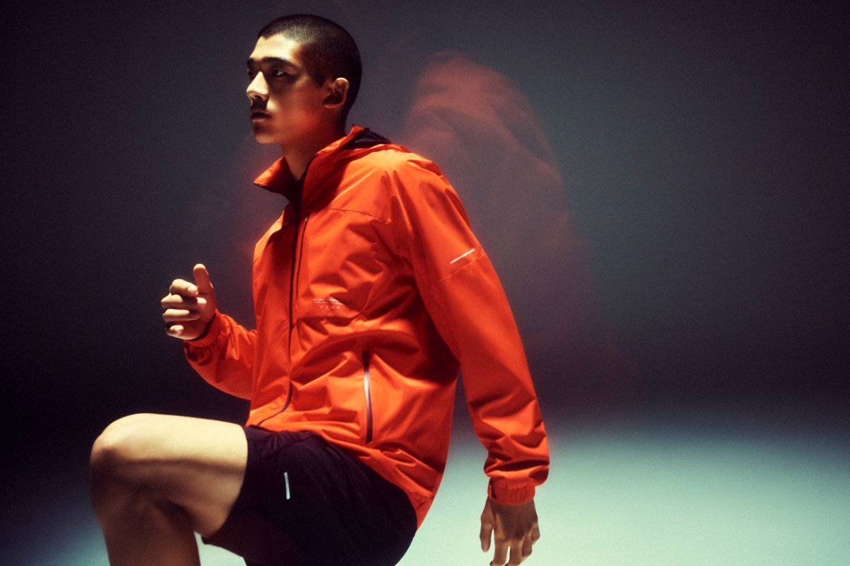 프로-스펙스_2LAYER 러닝 자켓_레드오렌지(남성용)