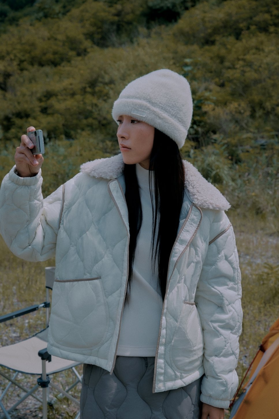 프로-스펙스 에어웨이브 패딩자켓 아이보리(여성용)