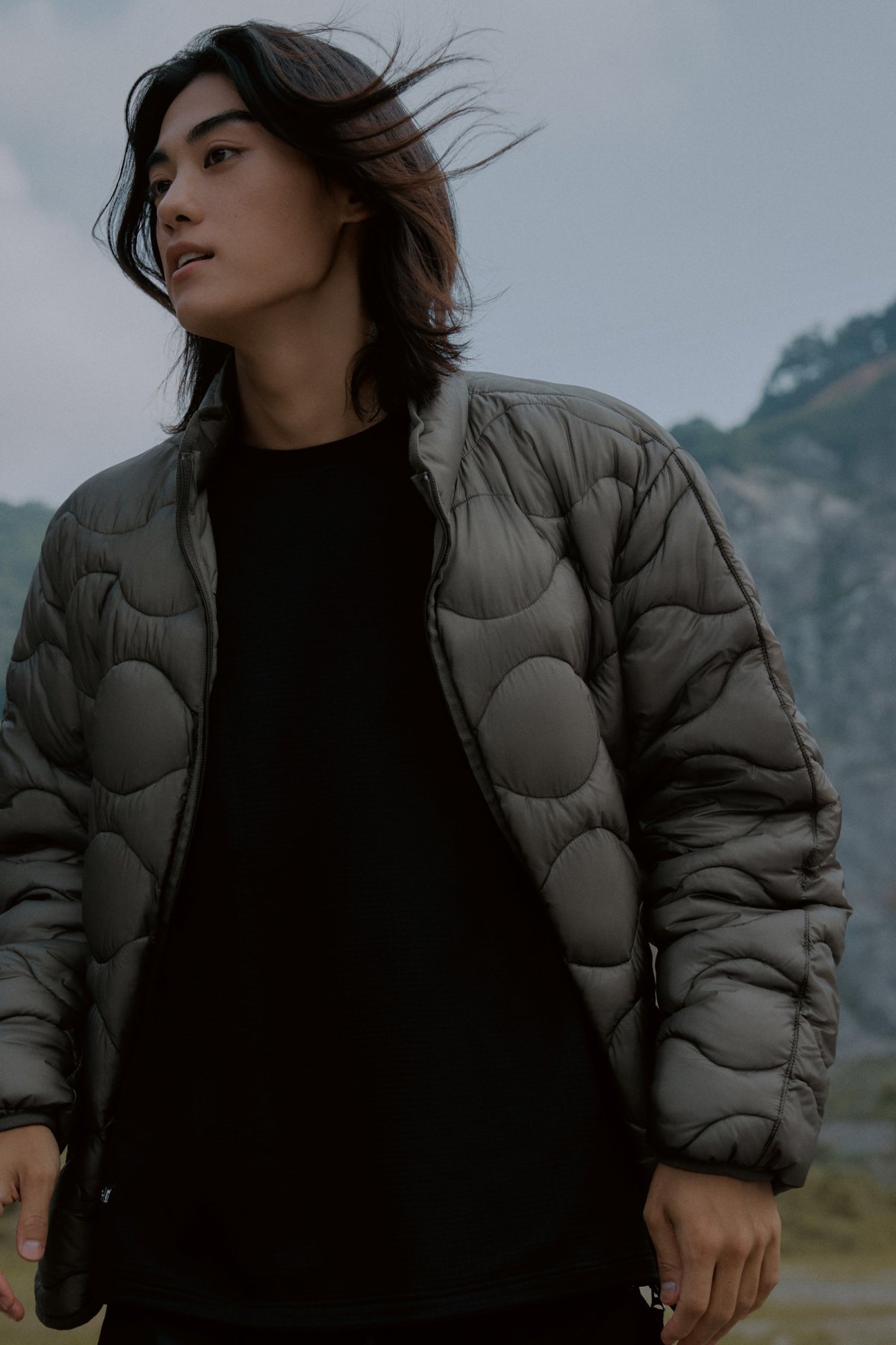 프로-스펙스 에어웨이브 패딩자켓 다크카키(남성용)