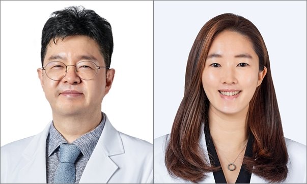 중앙대병원 피부과 김범준 교수(왼쪽)과 중앙대광명병원 피부과 최선영 교수 사진제공|중앙대의료원