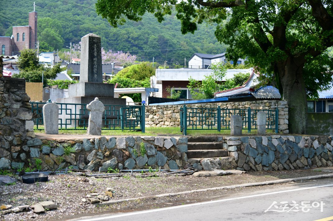 고흥군 소재 발포진 비석군. 사진제공=고흥군