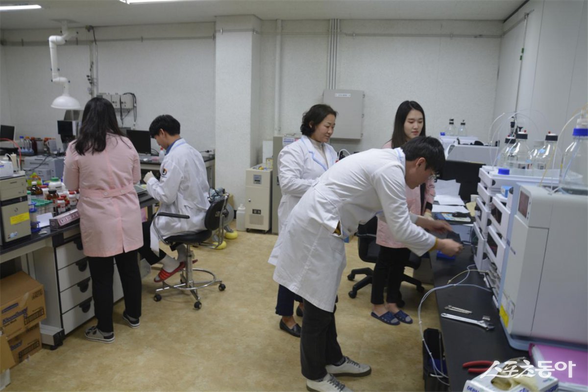 장흥군버섯산업연구원. 사진제공=장흥군