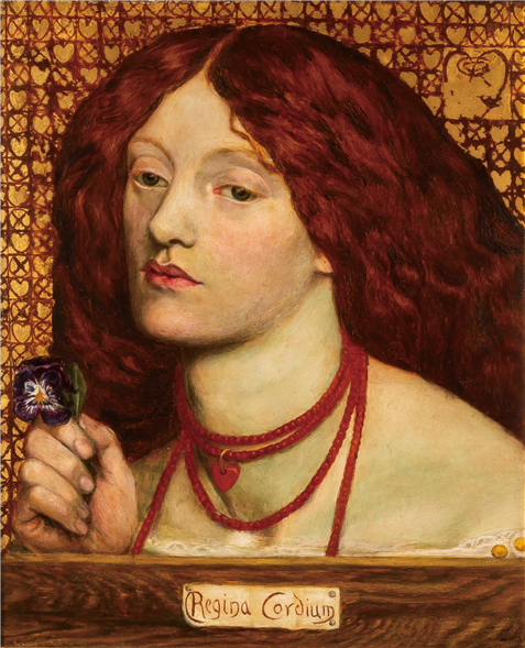 Rossetti, Dante Gabriel, Regina Cordium, oil on panel, 1860, Johannesburg Art Gallery, Republic of South Africa