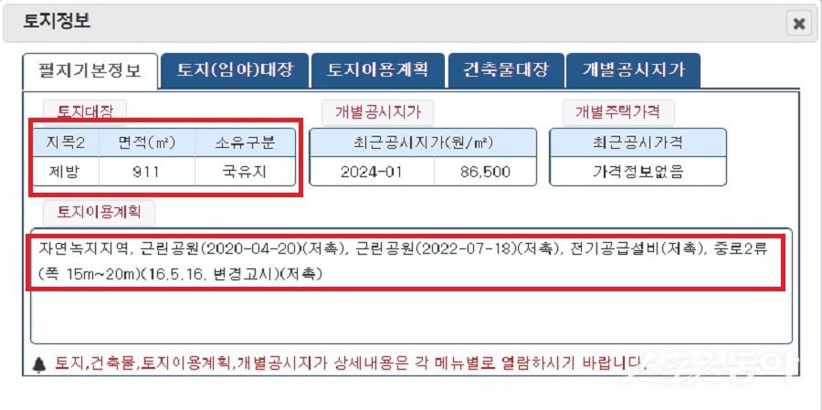 논현동 국유지 33-255번지 등 일대. 사진제공｜인천시