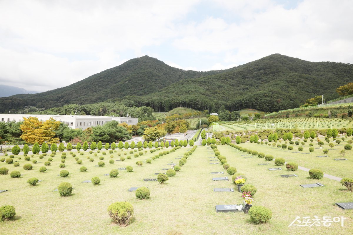 부산추모공원 봉안묘 전경. (사진제공=부산시성공단)