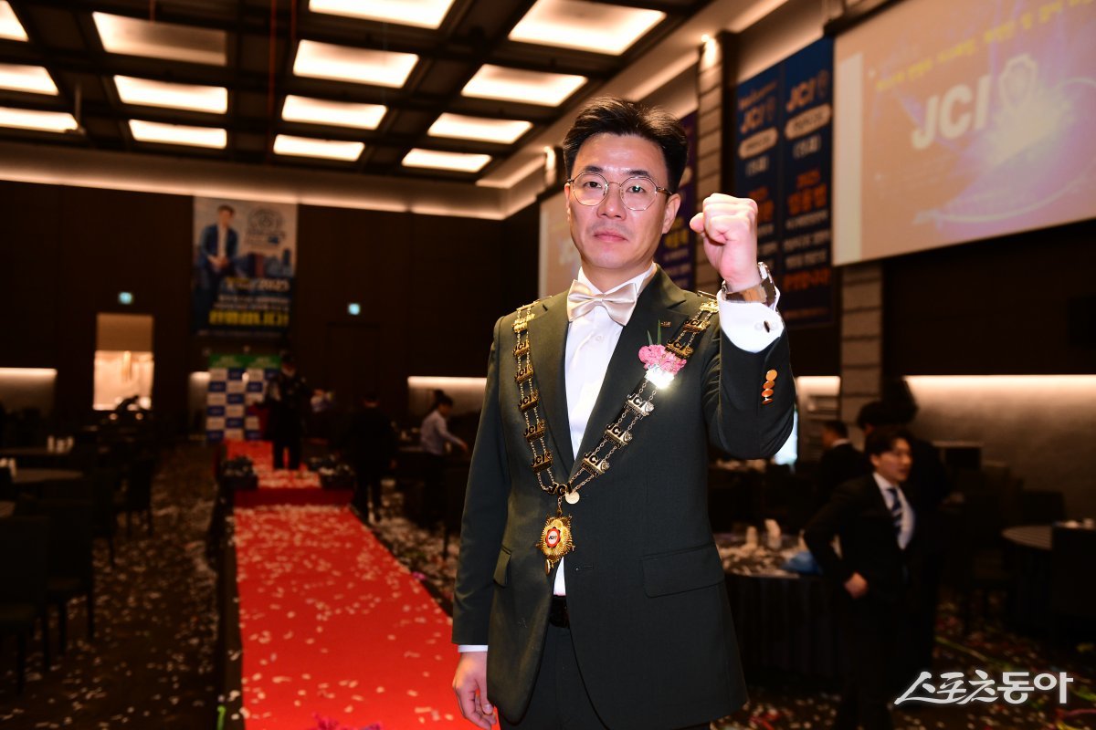 지난 26일 취임한 광주지구JC 전영주 신임 지구회장. 사진제공=광주지구JC