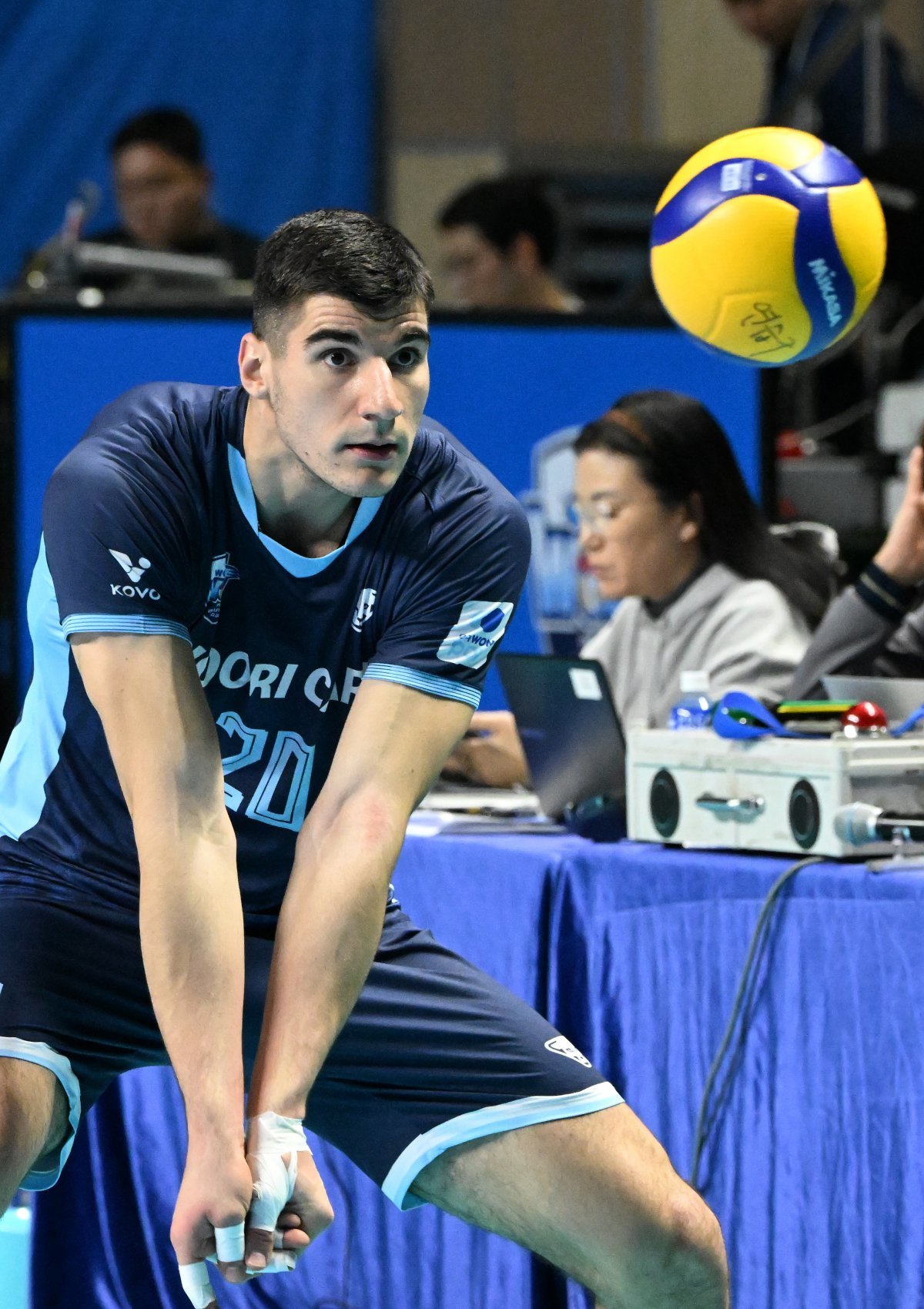 우리카드 외국인 선수 두산 니콜리치 (한국배구연맹 제공)