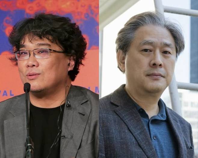 봉준호·박찬욱 감독, 사진제공｜CJ ENM