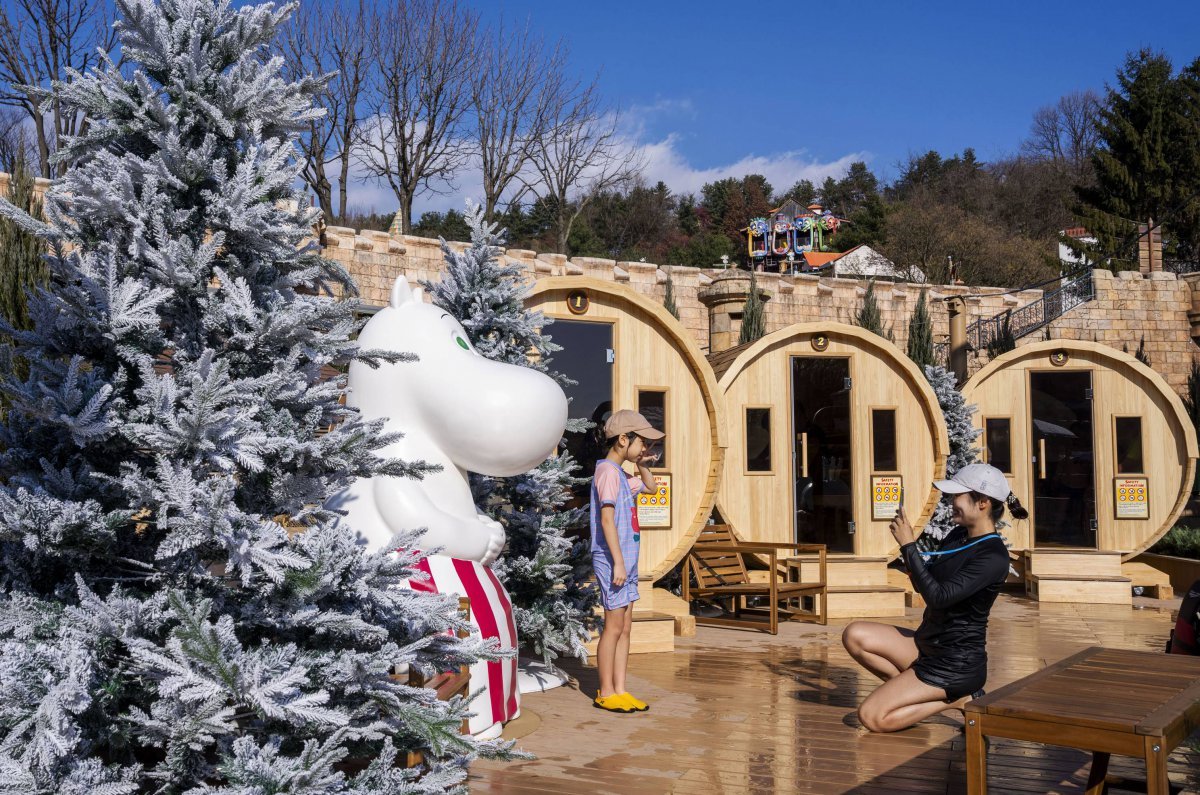 핀란드식 원통 사우나             사진제공｜에버랜드