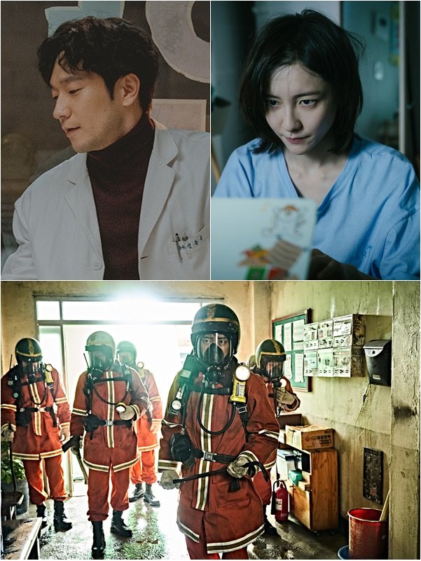 왼쪽부터 시계방향으로 영화 ‘괜찮아 괜찮아 괜찮아!’, ‘동화이지만 청불입니다’, ‘소방관’ 스틸, 사진제공|바이포엠스튜디오·미디어캔