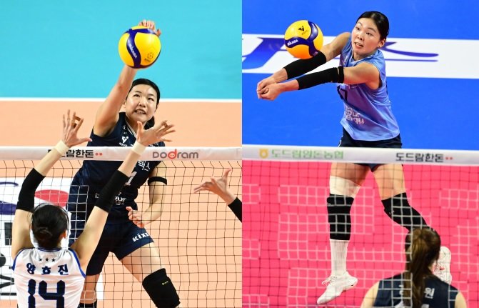 GS칼텍스는 올 시즌 V리그 여자부에서 최하위를 전전하고 있지만 오세연(왼쪽)과 한수진의 성장으로 조금씩 희망을 그려가고 있다. 각각 리그 정상급 미들블로커와 리베로로 맹활약하고 있다. 사진제공|KOVO