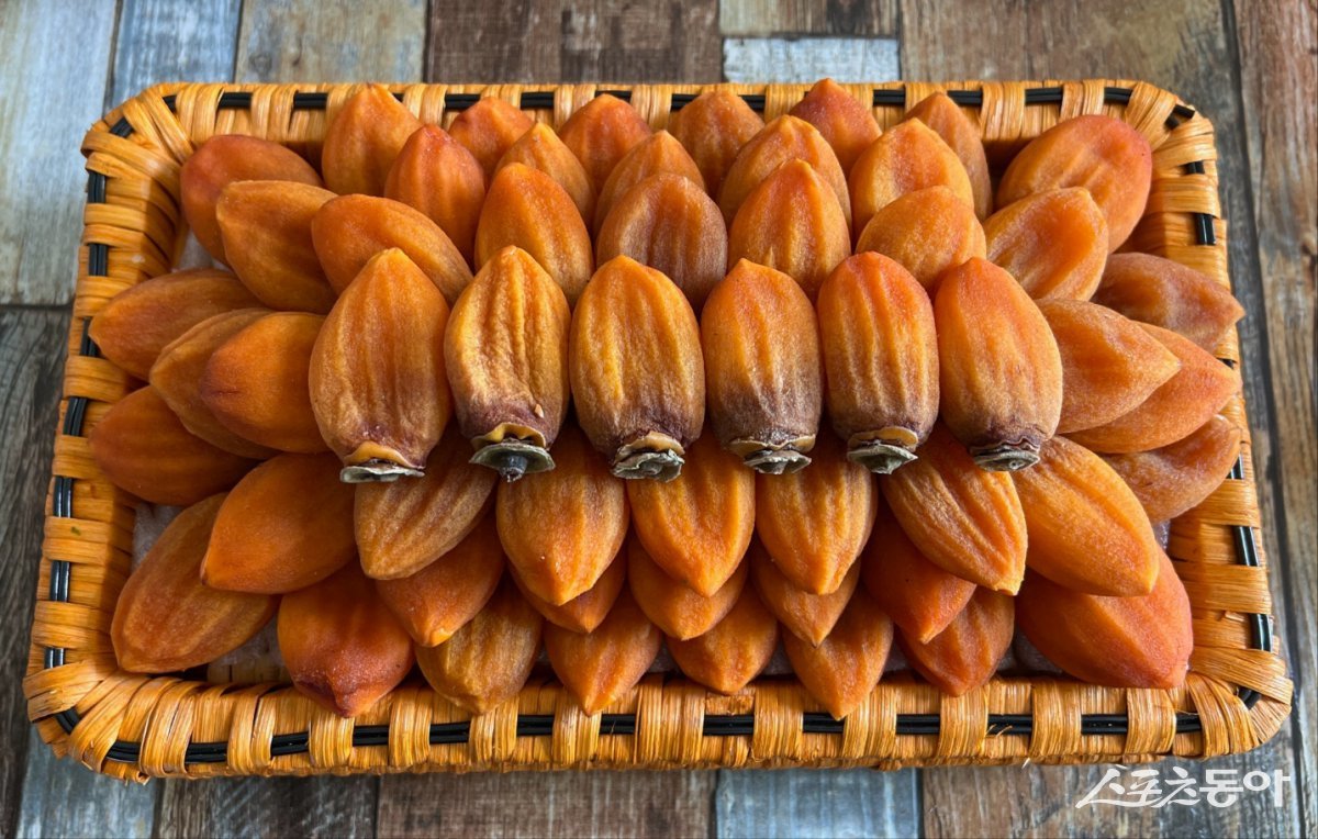 ‘맛의 방주’에 등재된 장성 재래감 고종시. 사진제공=장성군