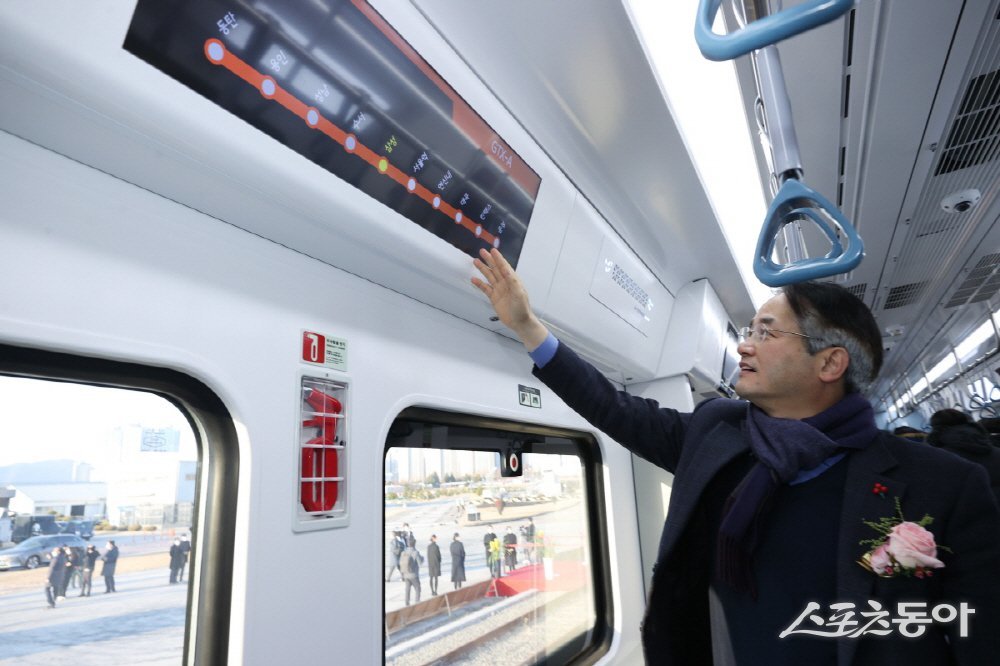 GTX-A 출고식에 참석한 이동환 고양특례시장. 사진제공ㅣ고양시