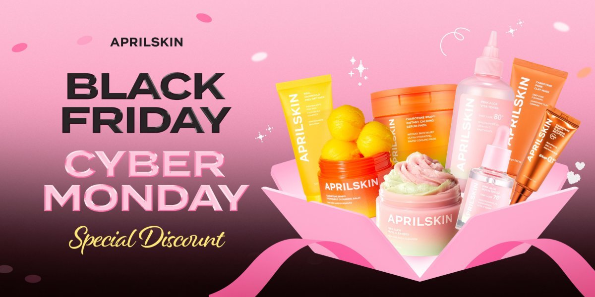 아마존 블랙프라이데이 프로모션에 선보인 에이프릴스킨 제품군. 사진제공｜에이피알 