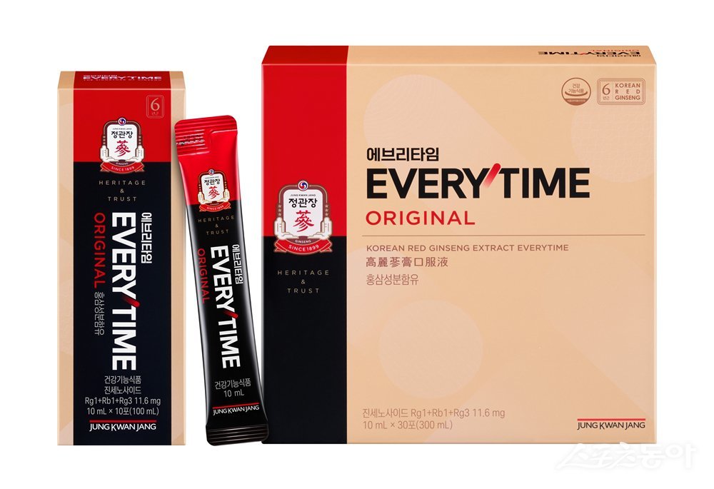 ‘에브리타임’ 리뉴얼 버전. 사진제공|KGC인삼공사
