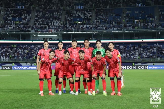 한국 축구대표팀. 사진=대한축구협회