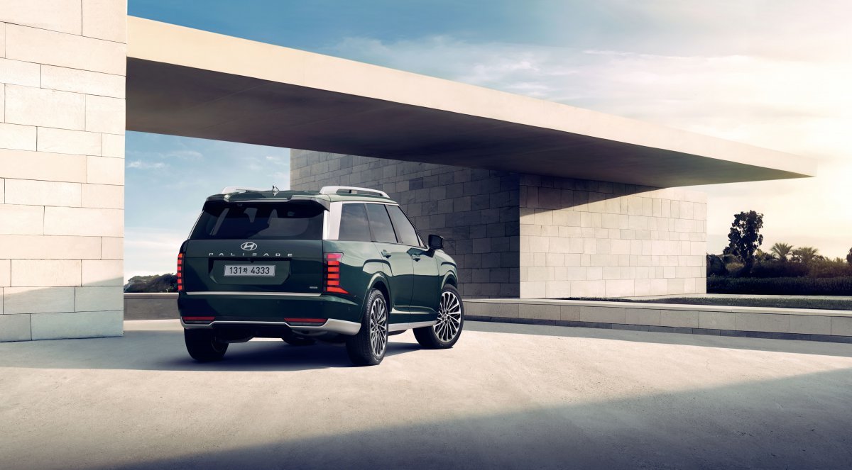 ‘디 올 뉴 팰리세이드’ 후측면 디자인. 사진제공 ｜현대차