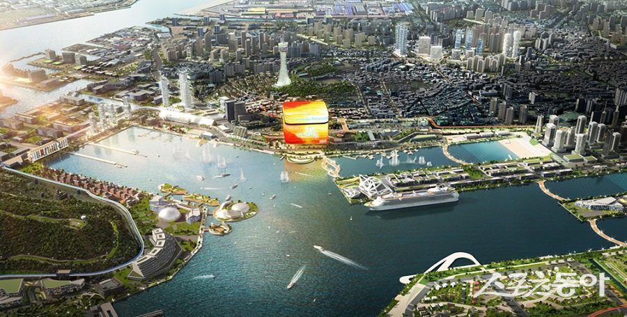 인천항 내항 1·8부두 재개발 사업 조감도. 사진제공｜인천시청