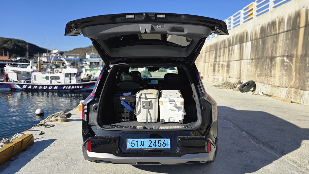 기아 EV9 GT-LINE 4WD 모델 트렁크 공간. 원성열 기자 sereno@donga.com