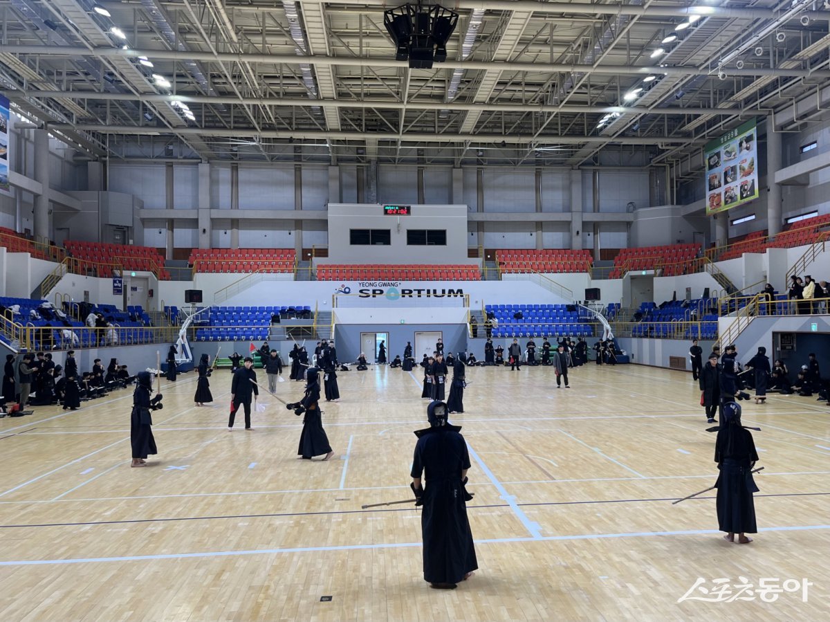 난 13일부터 16일까지 영광스포티움 국민체육센터에서 열린 전국 검도 중등부 스토브리그. 사진제공=영광군