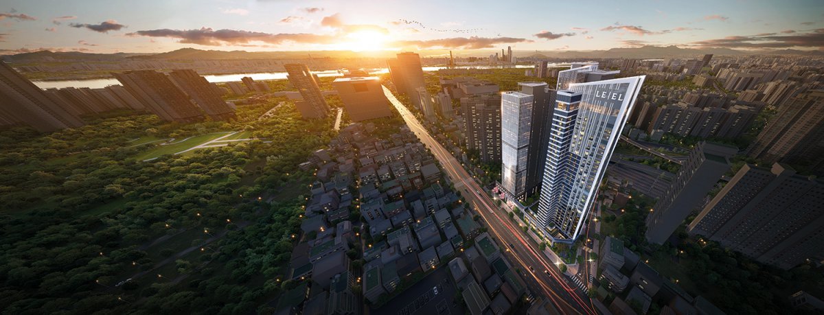 신용산역북측 제1구역 특화 설계 조감도. 사진제공 | 롯데건설