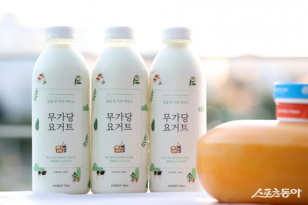 임실군 관내 생산 무가당 요거트. 사진제공=임실군