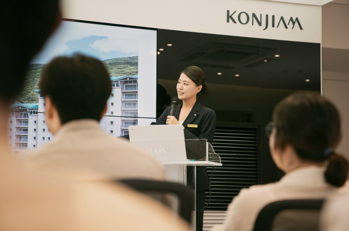 ‘곤지암 서비스 아카데미’의 사내강가 양성과정 교육 모습 사진제공|곤지암리조트