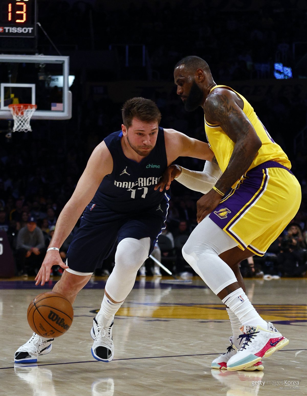 루카 돈치치-르브론 제임스. 사진=게티이미지코리아