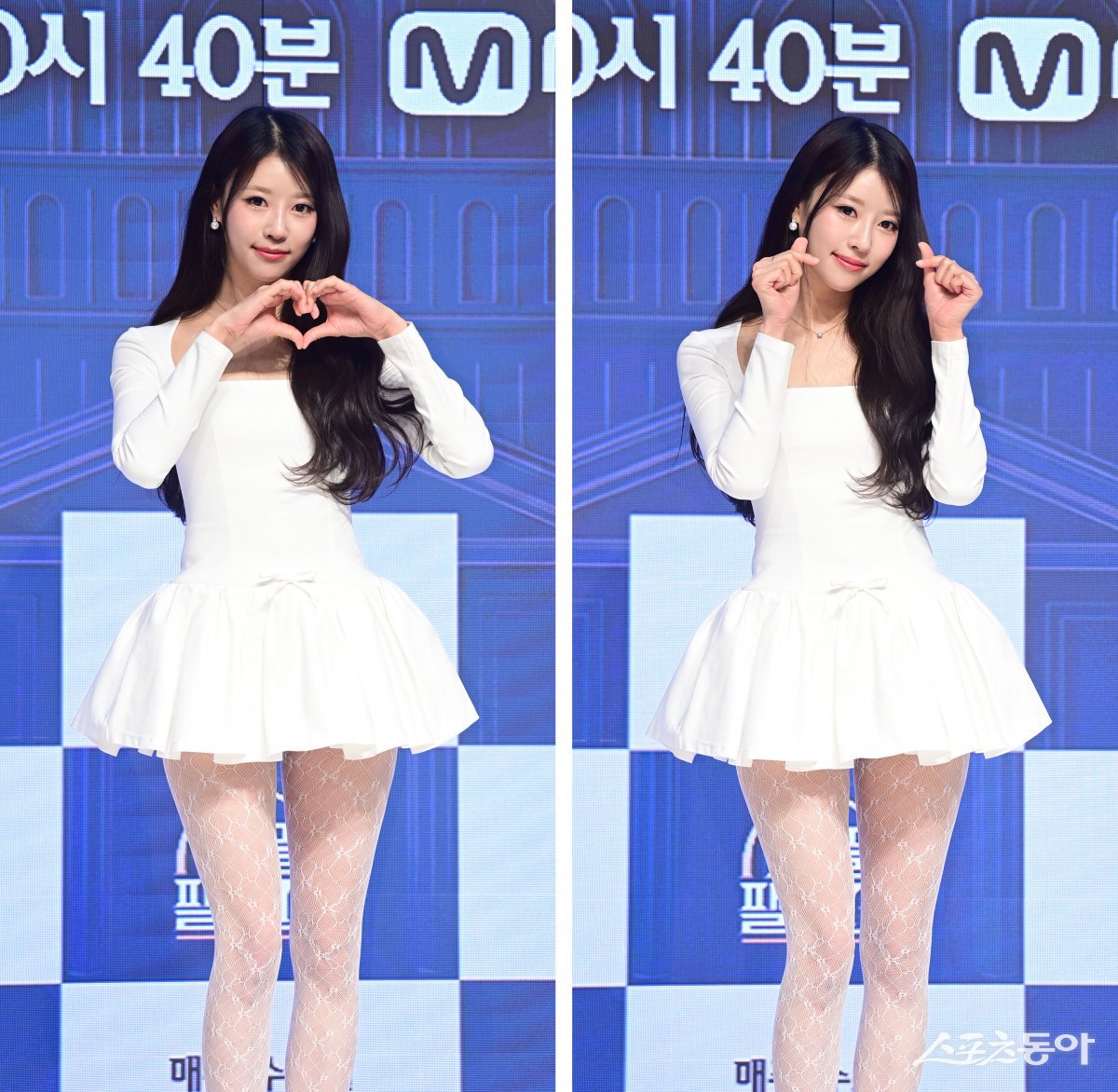 러블리즈 미주가 4일 서울 강남구 논현동 엘리에나호텔에서 열린 Mnet ‘커플팰리스2’ 제작발표회에서 포즈를 취하고 있다. 주현희 기자 teth1147@donga.com