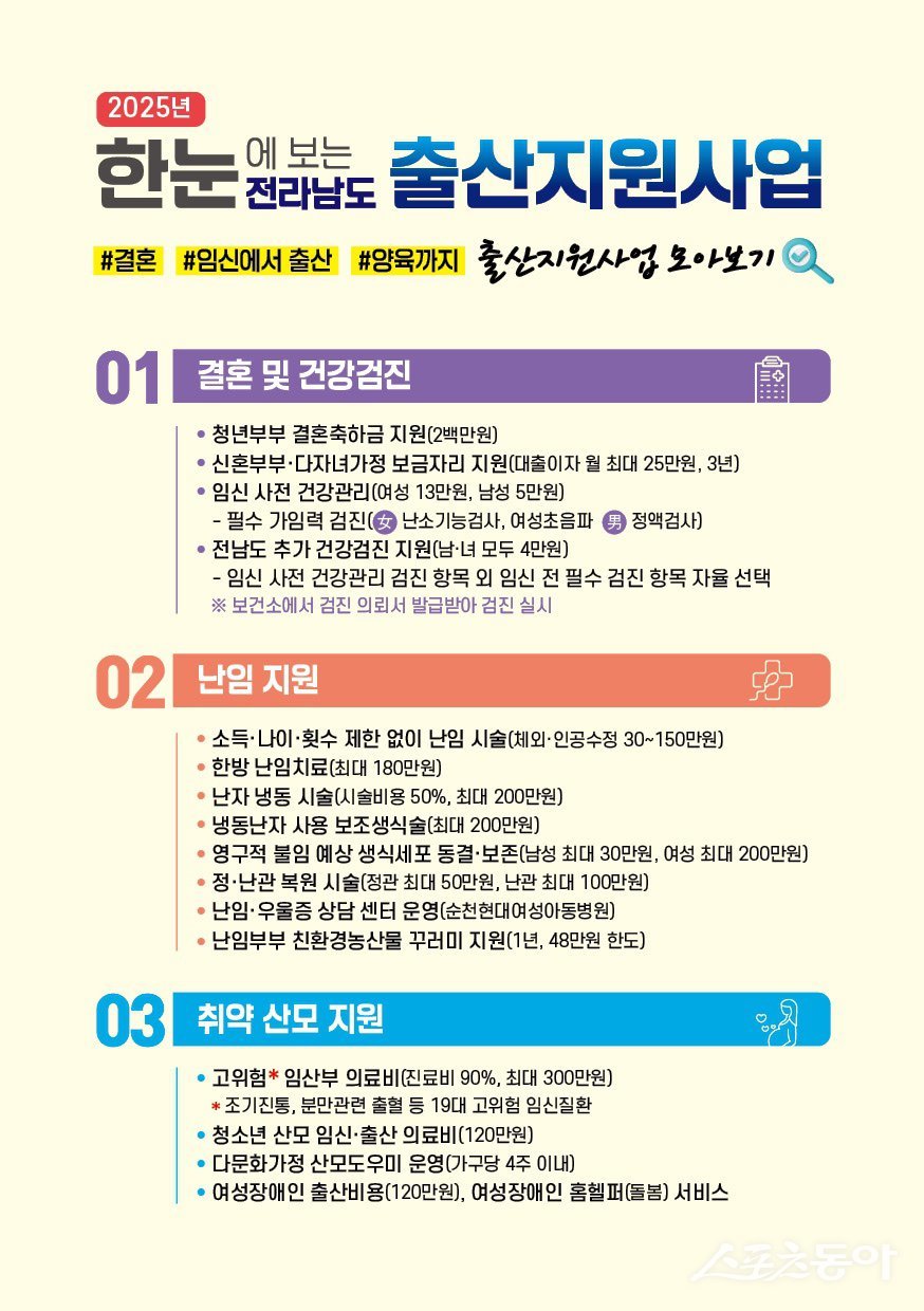 임신 출산지원사업. 사진제공=전남도