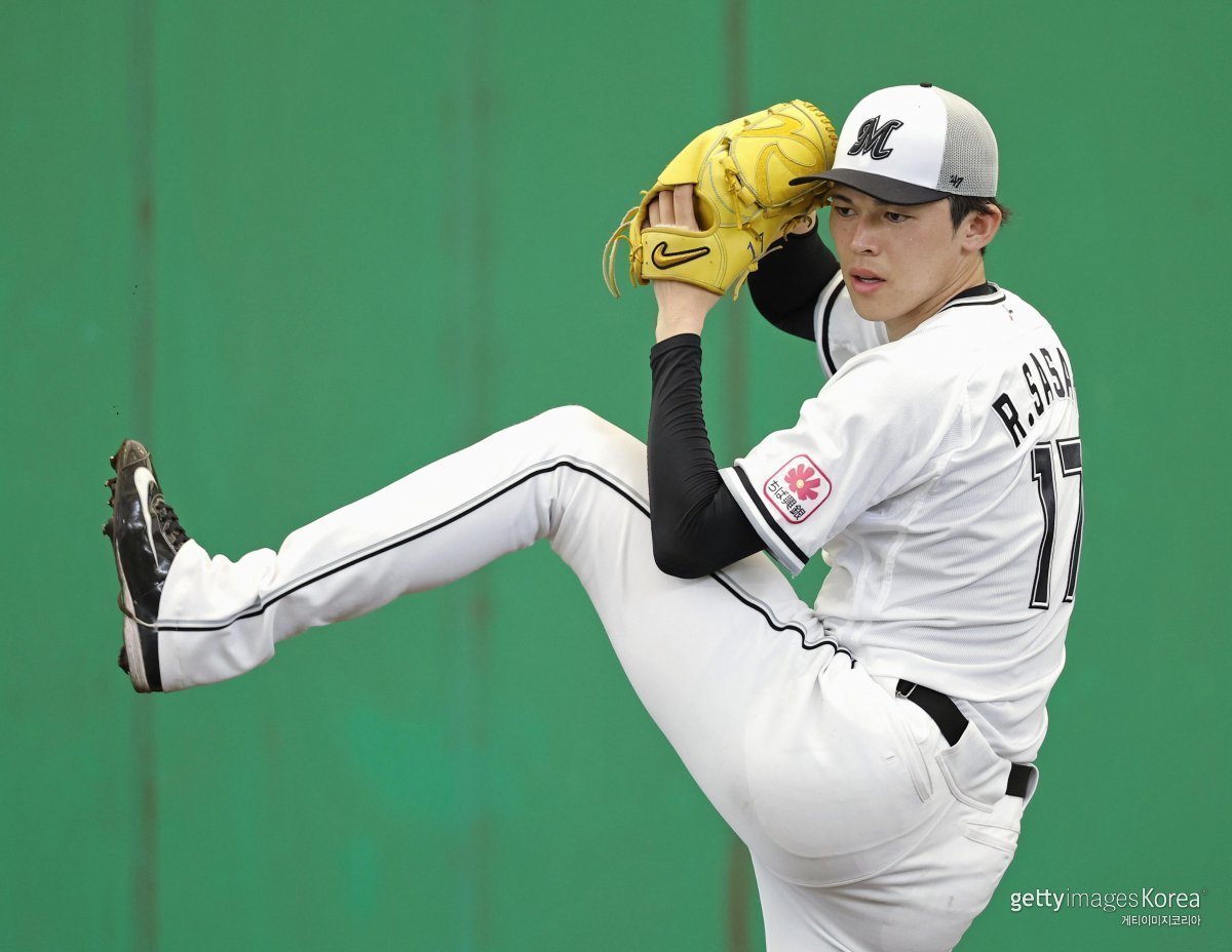 사사키 로키 17번. 사진=게티이미지코리아