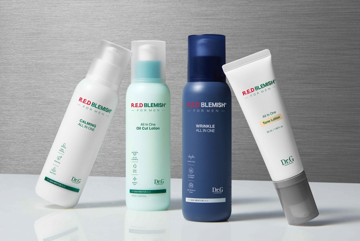 닥터지 ‘레드 블레미쉬 포 맨’ 라인업. 사진제공|고운세상코스메틱
