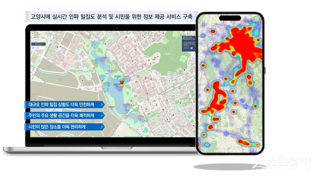 인파관리서비스. 사진제공ㅣ고양시