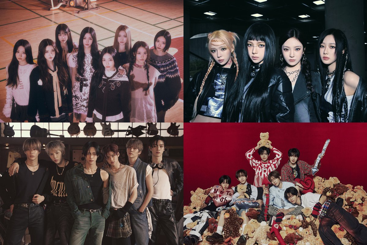 그룹 하츠투하츠, 에스파, NCT 위시, 라이즈(위부터 시계방향으로) 사진제공|SM엔터테인먼트