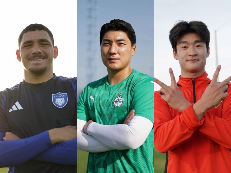 울산의 브라질 스트라이커 야고에 맞서 대전하나 주민규, 강원 이상헌(왼쪽부터) 등이 토종 공격수의 자존심을 지킬 수 있을지 궁금하다. 사진제공|한국프로축구연맹