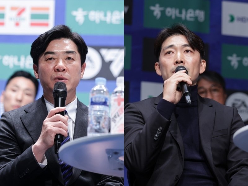 인천 윤정환 감독(왼쪽)과 수원 변성환 감독. 사진제공|한국프로축구연맹