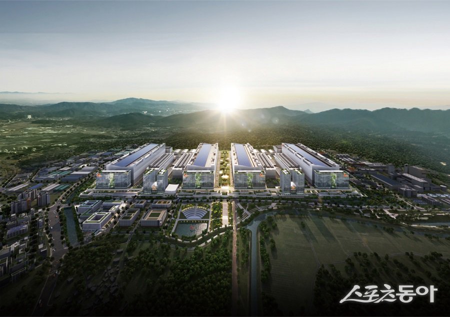 용인반도체클러스터(SK하이닉스) 조감도. 사진제공|용인시청