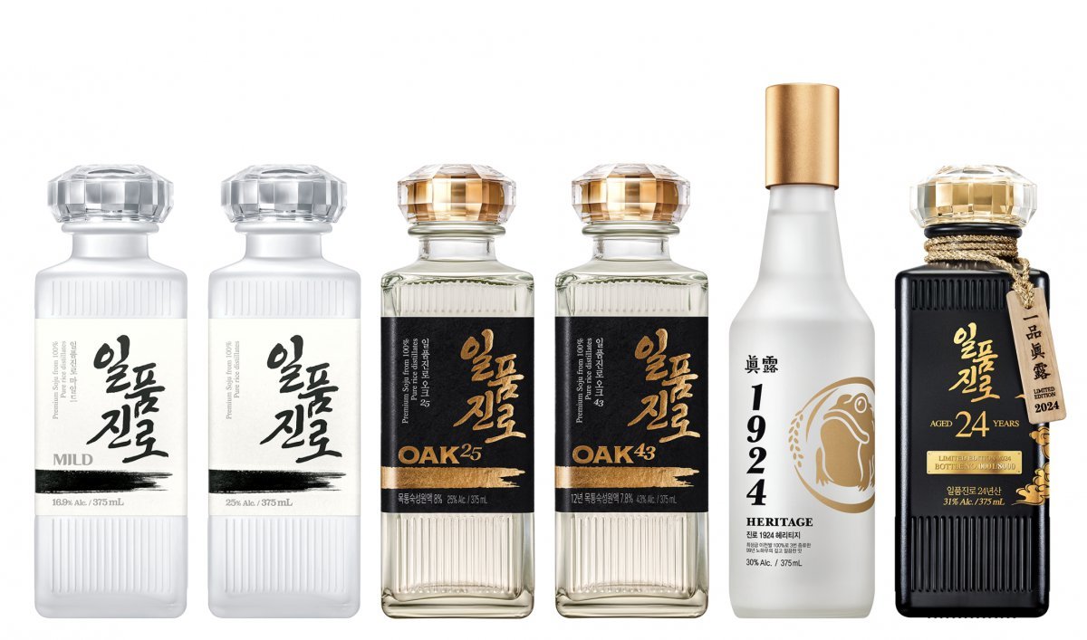 하이트진로 일품진로 라인업 이미지. 사진제공 ｜하이트진로