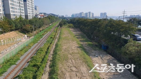 포항 관문숲 조성 전. 사진제공｜포항시